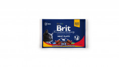 Brit Premium Cat Multipack Felii de Carne 4 Plicuri x 100 Gr foto