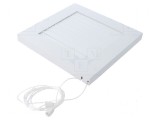 Grilaj de ventilație alb, dimensiuni 174x174x39mm