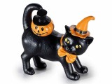 Figurina Halloween polirasina neagra portocalie cm 16 x 8,5 x 16 H