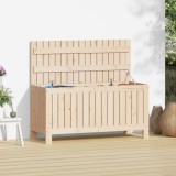 Cutie Depozitare Grădină Lemn Pin 108x42.5x54 cm Maro vidaXL | Lada Exterioara Multifunctionala Bancă pentru Unelte, Jucarii, Perne