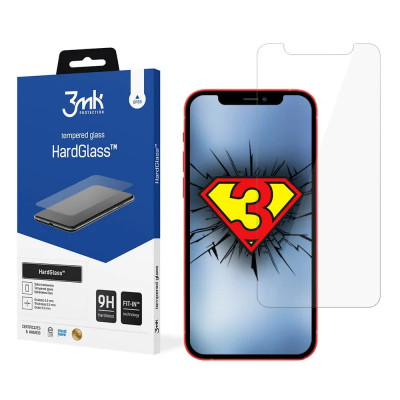 Folie Sticla 3MK HardGlass pentru iPhone 12 Mini Negru foto