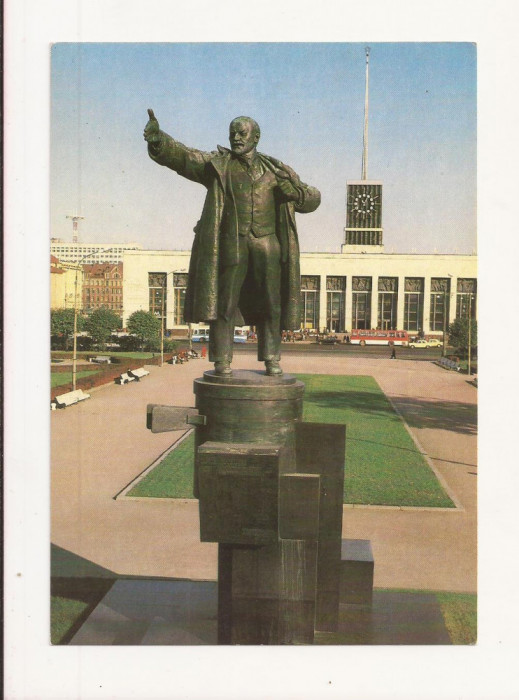 CP1 -Carte Postala - RUSIA - LENINGRAD - Monument of Lenin, necirculata 1986