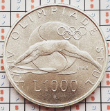 1324 San Marino 1000 Lire 1988 Seoul Olympic (tiraj 32.00) km 217 UNC argint, Europa