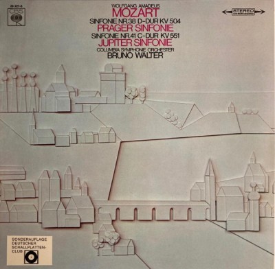 Vinil LP Wolfgang Amadeus Mozart - Columbia Symphonie Orchester*, Bruno Walter &amp;ndash; Sinfonie Nr. 38 D-Dur KV 504, Sinfonie Nr. 41 C-Dur KV 551 (VG+) foto