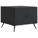 vidaXL Masă de cafea cu sertar Negru 49 x 50 x 40 cm Lemn prelucrat 895656