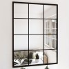 Set 3 Oglinzi Perete Negre 80x60 cm Metalice Decorative Baie Dormitor Living