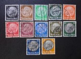 Germania Reich-ul German 1932-1936 Serie Uzuală Președintele Paul von Hindenburg Medalion 12v Lot Ștampilat - A0040