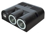 Adaptor Auto Dublu USB și Soclu Brichetă, Negru, Pro Car