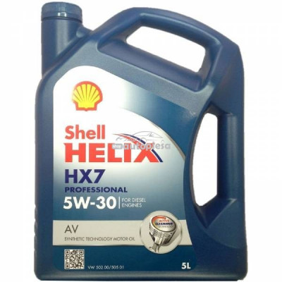Ulei motor SHELL Helix HX7 Professional AV diesel 5W30 5L SHEN0084 foto