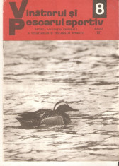 Revista Vanatorul si pescarul sportiv nr.8-1977 foto