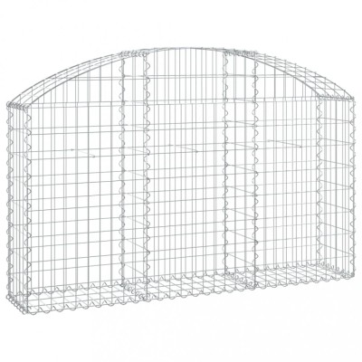 Cos gabion arcuit, 150x30x80/100 cm, fier galvanizat foto