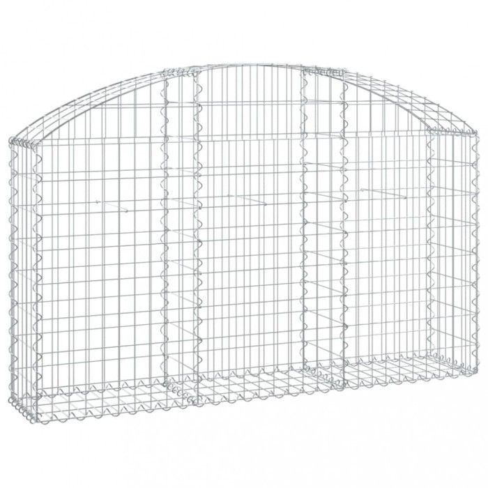 Cos gabion arcuit, 150x30x80/100 cm, fier galvanizat