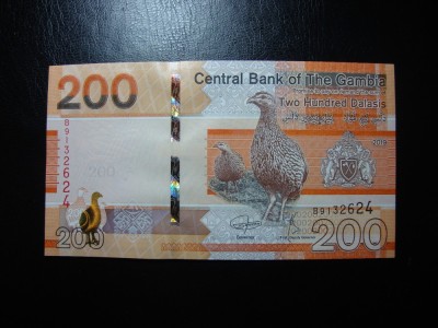 GAMBIA 200 DALASIS 2019 UNC foto