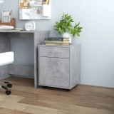 Dulap cu Roti Gossi Gri Beton 45x38x54 cm PAL Mobilier Dormitor Hol
