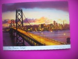 HOPCT 7677 PODUL BAY BRIDGE-SAN FRANCISCO -STAMPILOGRAFIE -SUA-AMERICA DE NORD -CIRCULATA, Printata