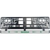 Set 2 bucati, suport numar inmatriculare Skoda Classic Green, Autohelix MSA