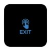 Buton de iesire Touch, plastic negru, montaj aparent, 12-24 Vcc, NO-NC-COM, LED, 86 x 86 mm CSB-86T-P2, Csaccess