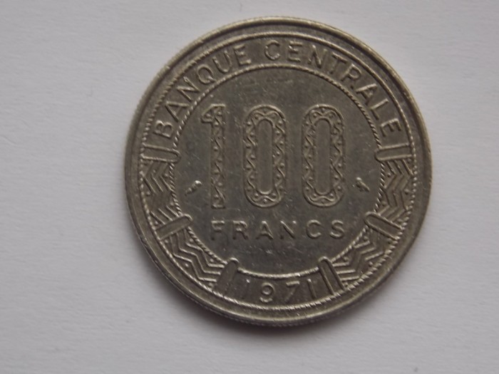 100 FRANCS 1971 GABON
