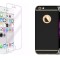 Pachet husa Apple iPhone 6 Plus/6S Plus,MyStyle Elegance Luxury 3in1 Black, folie de sticla gratis