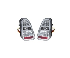 Stop spate, lampa Mini One/Cooper/Cabrio (R50/R52/R53), 06.2001-06.2004, model tuning, montare spate, stanga+dreapta, cu indicator led; LED+W16W; cro