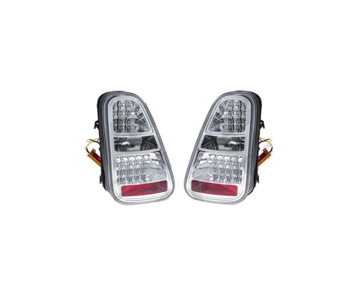 Stop spate, lampa Mini One/Cooper/Cabrio (R50/R52/R53), 06.2001-06.2004, model tuning, montare spate, stanga+dreapta, cu indicator led; LED+W16W; cro