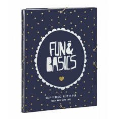 Dosar cu 3 elastice Fun &amp; Basics 33.5x26 cm