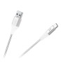 Cablu USB2.0 A - USB type C 0.5m alb panzat Rebel