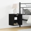 VidaXL Raft suspendat 2 pcs Negru 40 x 28.5 x 40 cm Lemn compozit 863095