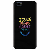 Husa silicon pentru Huawei Y5 2018, Jesus Paints A Smile In Me