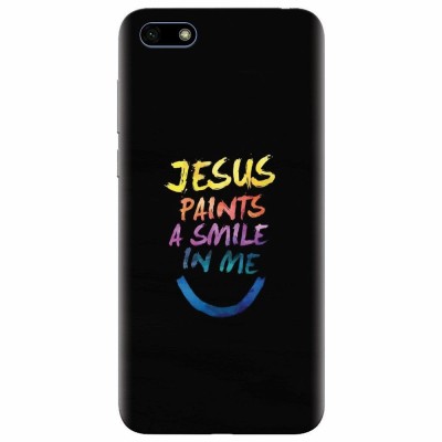 Husa silicon pentru Huawei Y5 2018, Jesus Paints A Smile In Me foto
