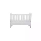 Cumpara ieftin Patut Eurogloria Como fara sertar - Alb + Saltea cocos confort 120 x 60 x 12 cm