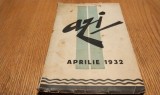 AZI Revista Lunara de Literatura, Critica si Arta - Anul I, nr. 2, Aprilie 1932 - ZAHARIA STANCU (redactor) - 1932, 107 p.