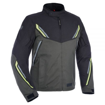 MBS Geaca textila impermeabila Oxford Hinterland MS, negru/gri/fluo, M, Cod Produs: TM194403MOX foto