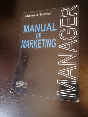 Manual de Marketing - Michael J. Thomas, Codecs, 1998, 679 pag foto