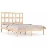 Cumpara ieftin Cadru de pat fara saltea, 200x200 cm, lemn masiv pin