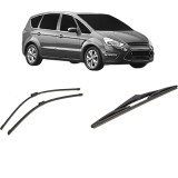 Cumpara ieftin Set 3 stergatoare FORD S-MAX VAN (WA6) 2007-2014, pentru parbriz si luneta, Bosch Twin-Aerotwin