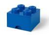 Cutie depozitare LEGO 2x2 cu sertar, albastru, LEGO&reg;