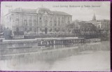 Carte Postala, Lugoj, Liceul Coriolan Brediceanu si Teatrul Comunal, 1923