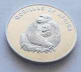 113. Moneda Uganda 1000 shillings 2003 (Gorillas of Africa - Mother with young)