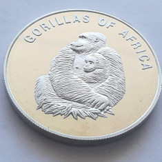 113. Moneda Uganda 1000 shillings 2003 (Gorillas of Africa - Mother with young)