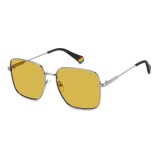 Ochelari de Soare Dama Polaroid PLD-6194-S Gri, Lentile 56mm, Protectie UV400, Metal