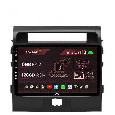Navigatie Toyota Land Cruiser 200 (2007-2015), Android 13, B-Octacore 6GB RAM + 128GB ROM, 9 Inch - AD-BGB9006+AD-BGRKIT075 foto