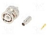 Conector BNC, 50&Omega;, tata, aurit, AMPHENOL - B1121E1-ND3G-5-50