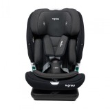 Scaun auto I-size U-Grow Goldfix Plus, isofix, 76-150 cm (9-36 kg), boxa bluetooth, negru