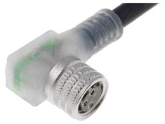 Cablu de conectare M8 3 PIN unghi 5m IP67