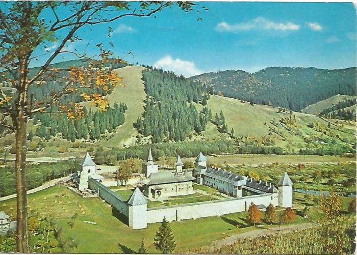 carte postala-SUCEAVA-MANASTIREA SUCEVITA-vedere generala