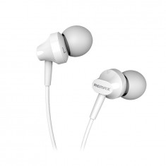 Casti Audio Telefon, In-Ear, Remax, Alb foto