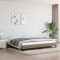 vidaXL Cadru de pat fără saltea, gri taupe, 200x200 cm, textil 346748