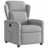 VidaXL Scaun extensibil din stofă gri nor