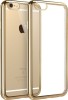 Husa iPhone 6/6s Plus MyStyle Gold Electroplating, Silicon, Protectie Socuri/Praf/Zgarieturi, Carcasa Aurie